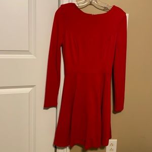 Red long sleeve dress from LuLus